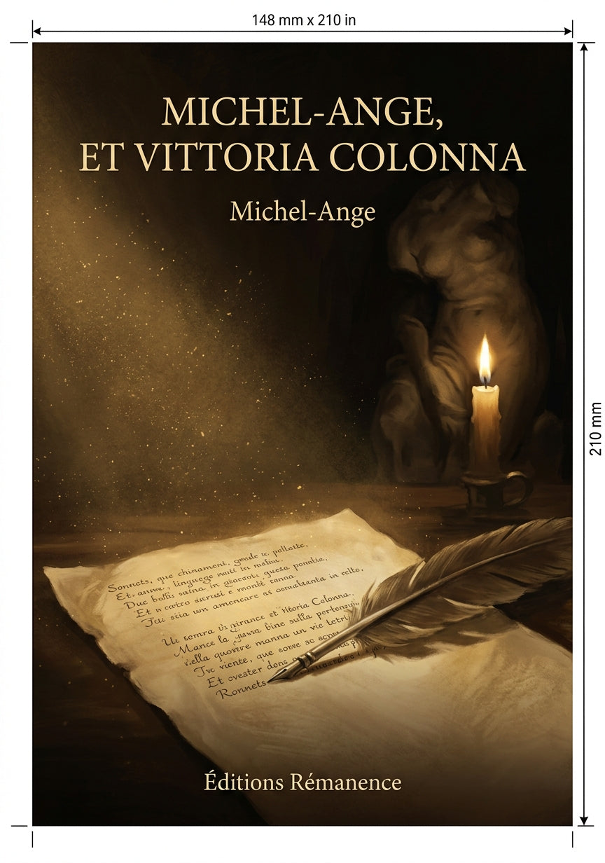 Livre Michel-Ange, et Vittoria Colonna par Michel-Ange - Couverture - Editions Remanence