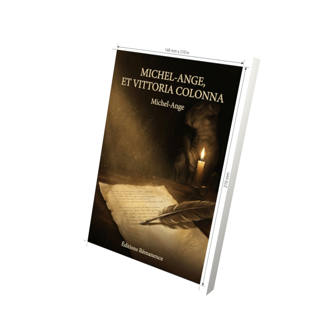 Livre Michel-Ange, et Vittoria Colonna par Michel-Ange - Vue 3D - Editions Remanence