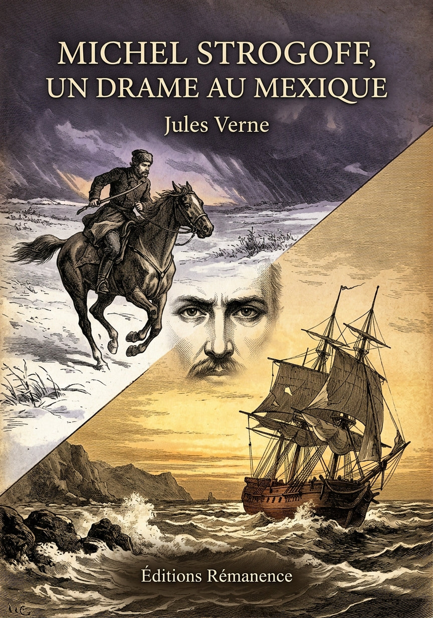 Livre Michel Strogoff, Un drame au Mexique par Jules Verne - Couverture - Editions Remanence