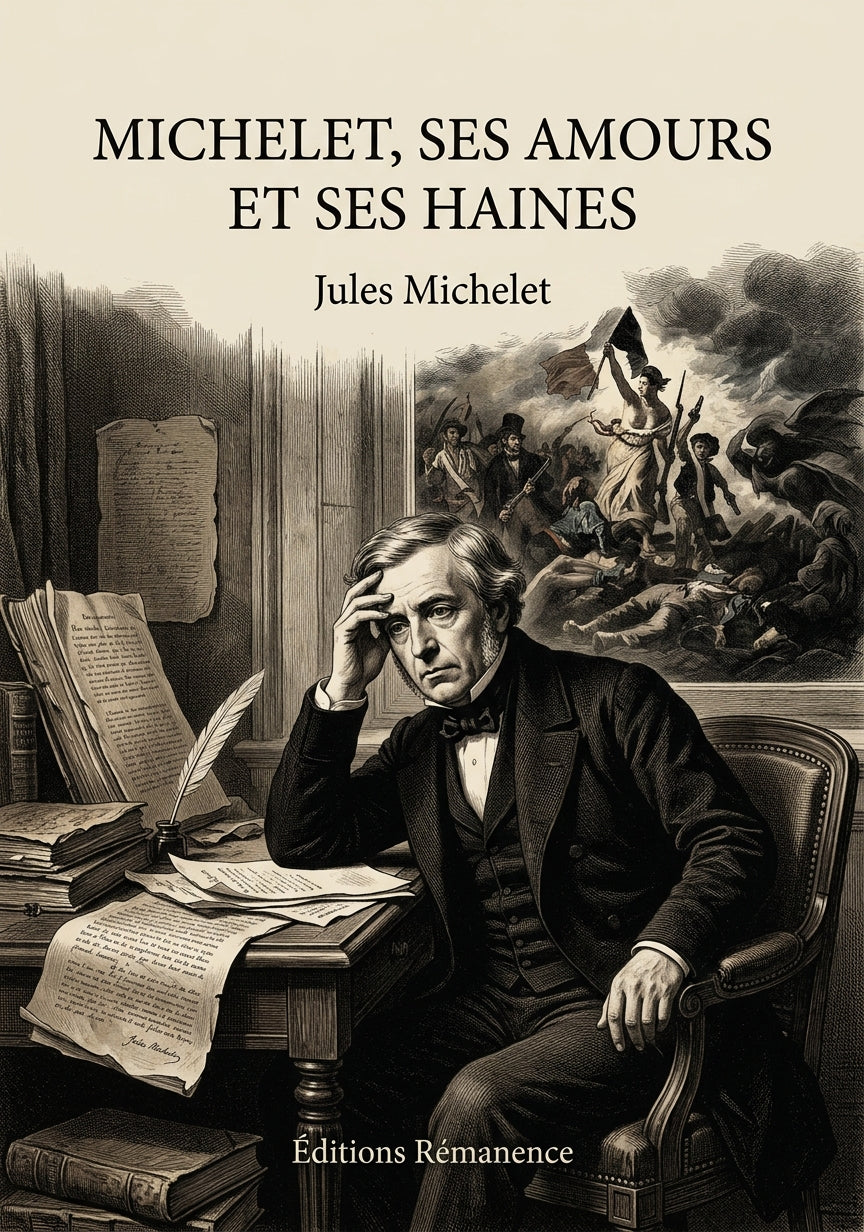 Livre Michelet, ses amours et ses haines par Jules Michelet - Couverture - Editions Remanence