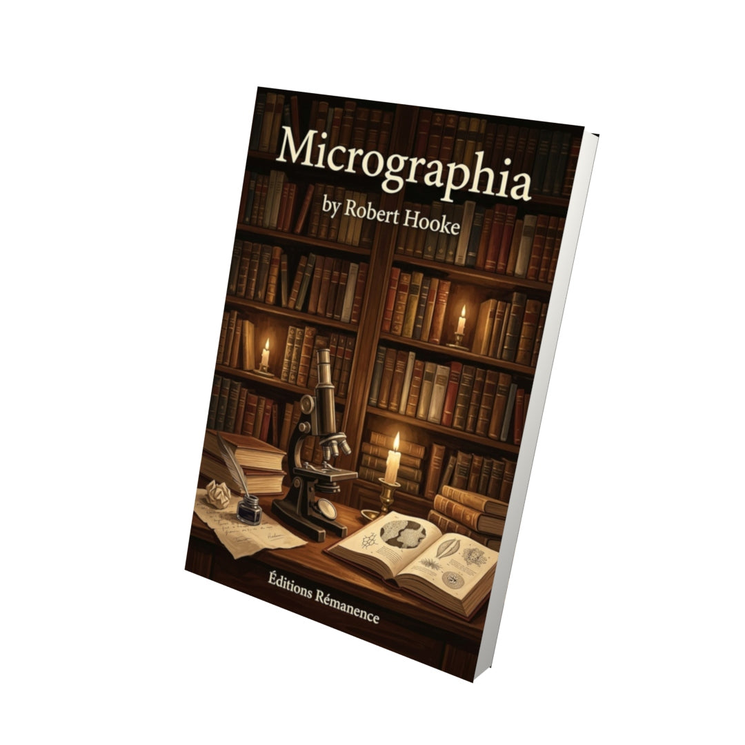 Livre Micrographia – Robert Hooke - Vue 3D - Editions Remanence