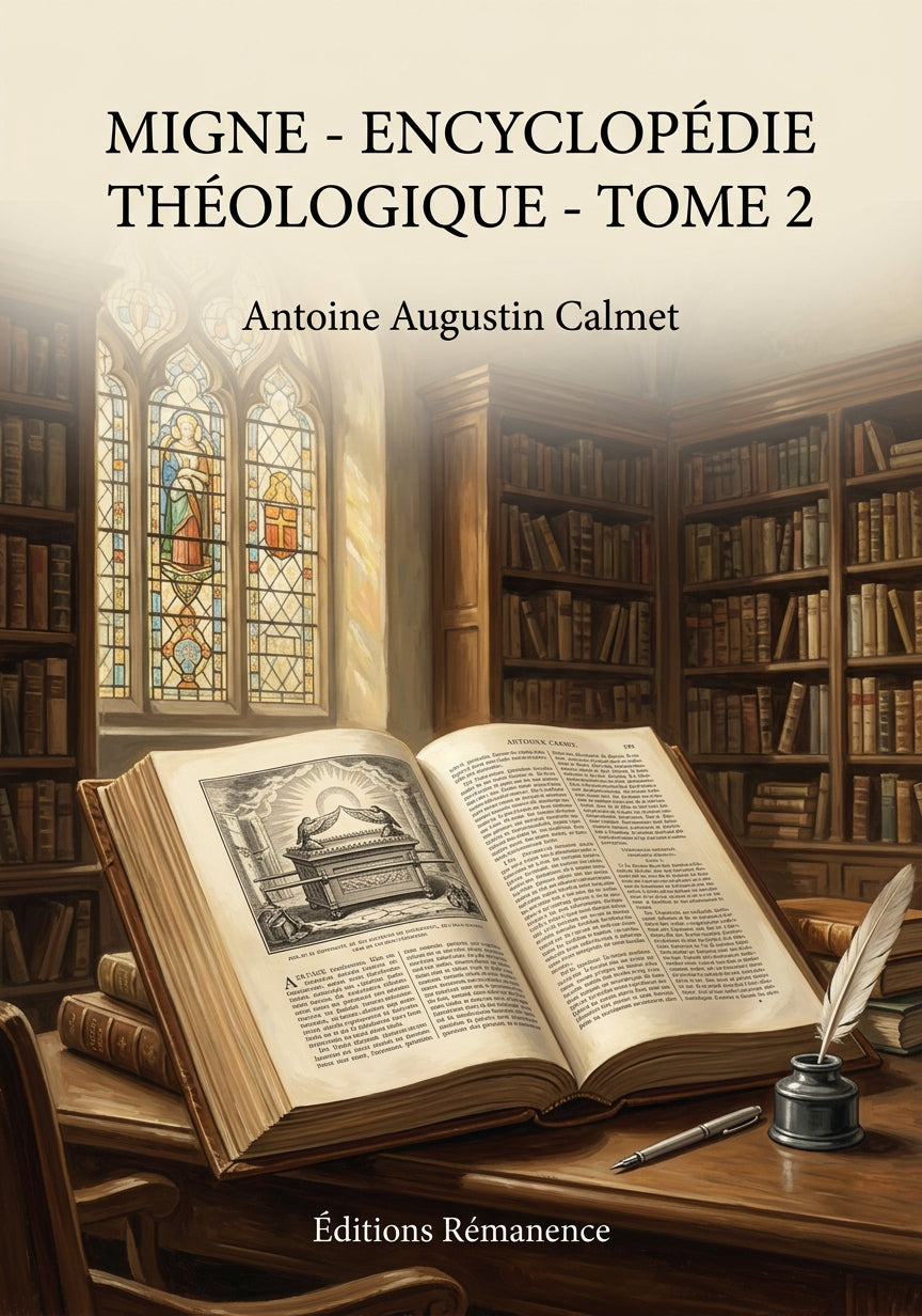Livre Migne - Encyclopédie théologique - Tome 2 par Antoine Augustin Calmet - Couverture - Editions Remanence