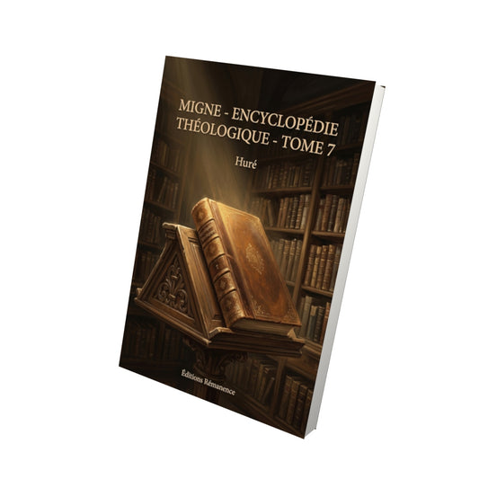 Livre Migne - Encyclopédie théologique - Tome 7 par Huré - Vue 3D - Editions Remanence
