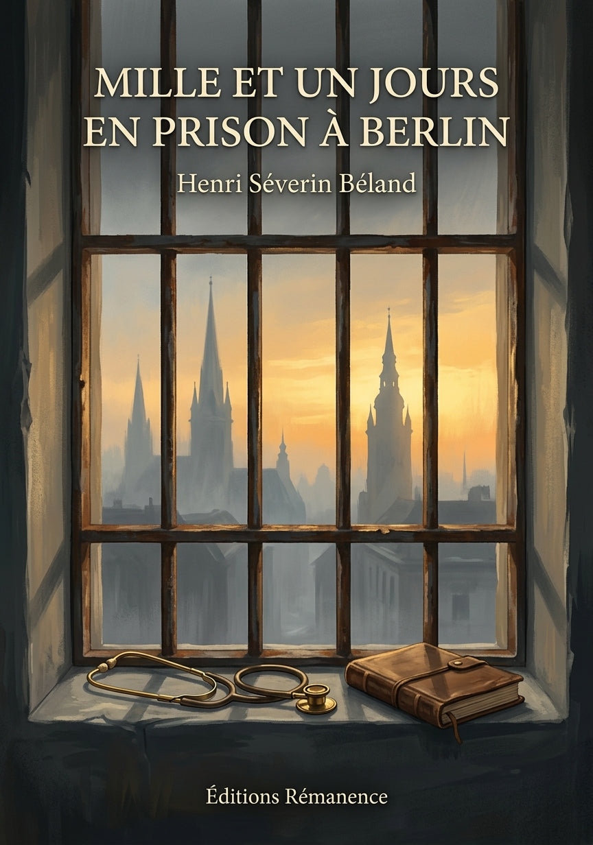 Livre Mille et un jours en prison à Berlin par Henri Séverin Béland - Couverture - Editions Remanence