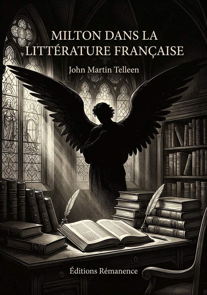Livre Milton dans la littérature française par John Martin Telleen - Couverture - Editions Remanence