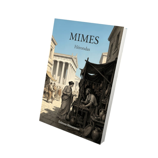Livre Mimes par Hérondas - Vue 3D - Editions Remanence