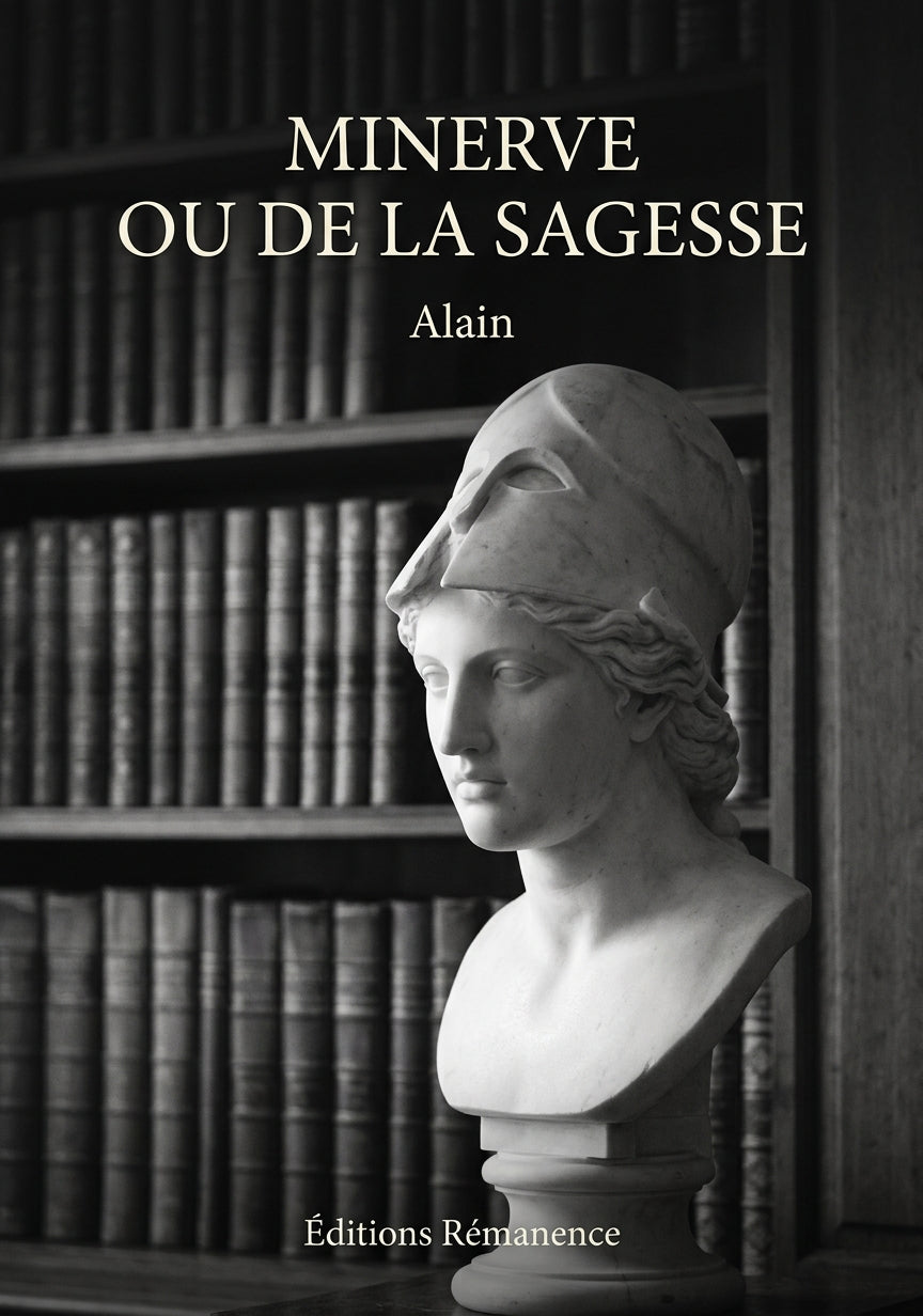 Livre Minerve ou De la sagesse par Alain - Couverture - Editions Remanence