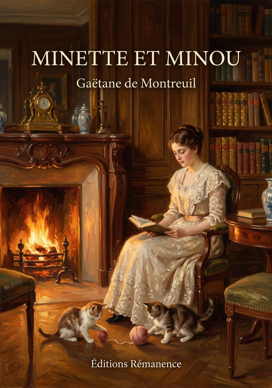 Livre Minette et minou par Gaëtane de Montreuil - Couverture - Editions Remanence