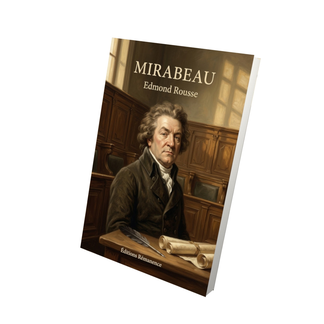Livre Mirabeau par Edmond Rousse - Vue 3D - Editions Remanence