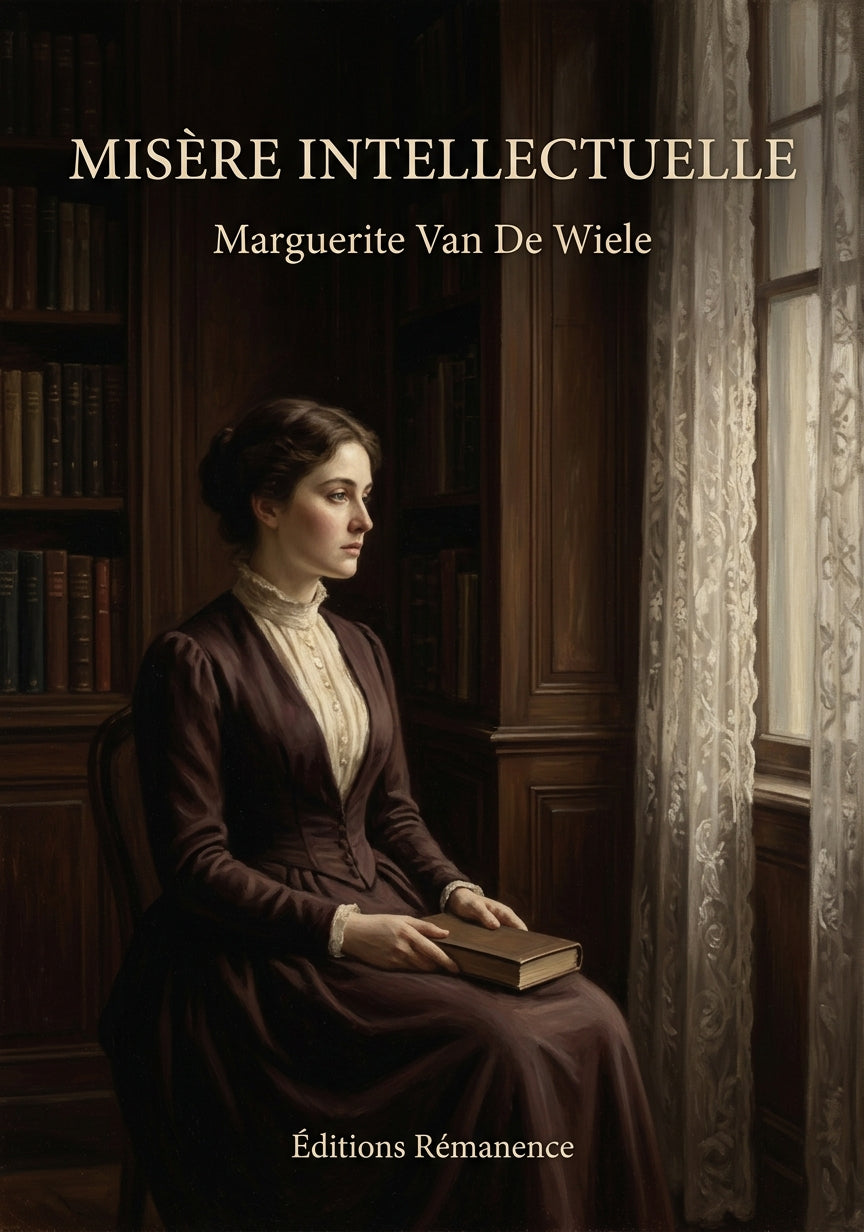 Livre Misère intellectuelle par Marguerite Van De Wiele - Couverture - Editions Remanence