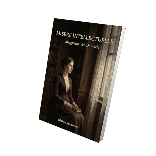 Livre Misère intellectuelle par Marguerite Van De Wiele - Vue 3D - Editions Remanence