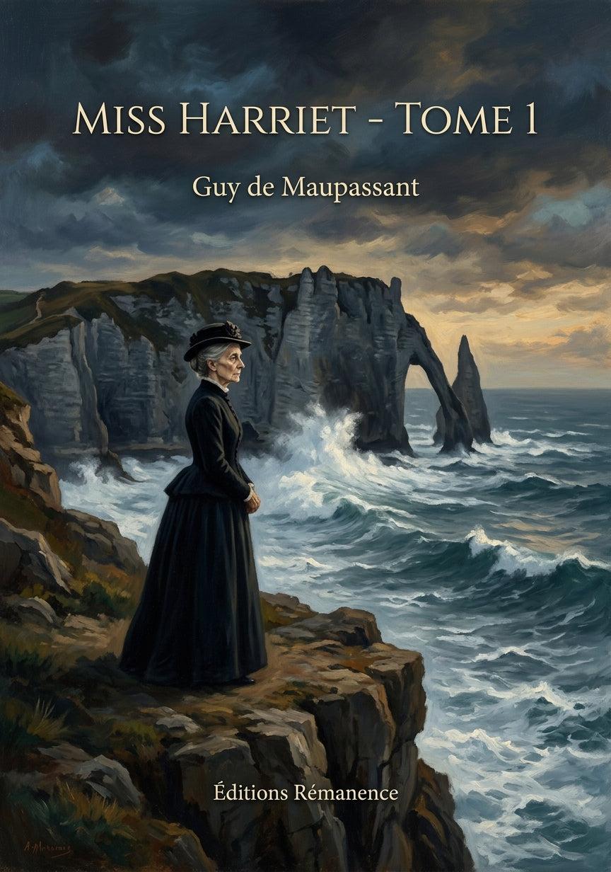 Livre Miss Harriet - Tome 1 par Guy de Maupassant - Couverture - Editions Remanence