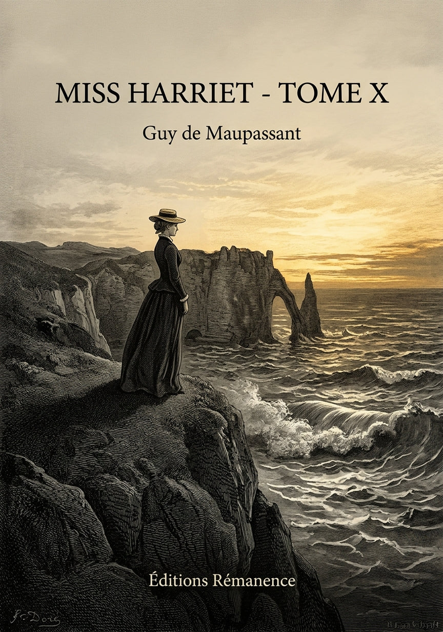 Livre Miss Harriet - Tome X par Guy de Maupassant - Couverture - Editions Remanence