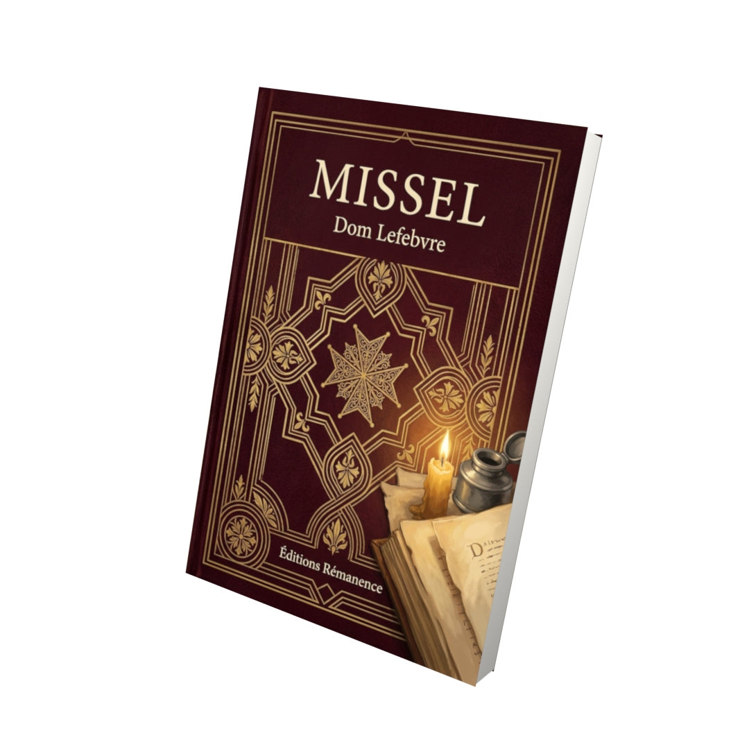 Livre Missel - Dom Lefebvre - Vue 3D - Editions Remanence