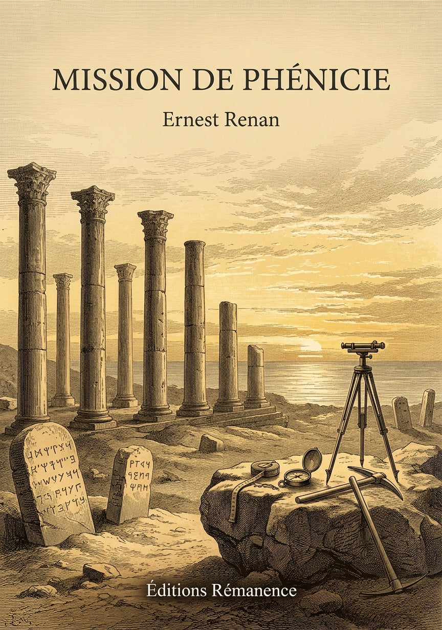 Livre Mission de Phénicie par Ernest Renan - Couverture - Editions Remanence