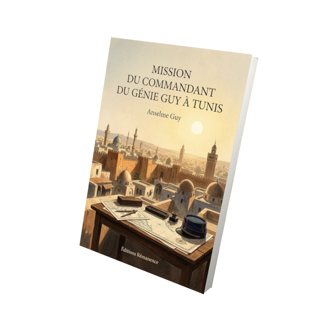 Livre Mission du commandant du génie Guy à Tunis par Anselme Guy - Vue 3D - Editions Remanence