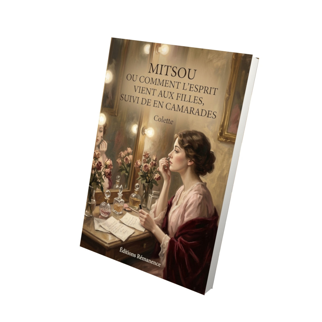Livre Mitsou ou Comment l’esprit vient aux filles, suivi de En camarades par Colette - Vue 3D - Editions Remanence