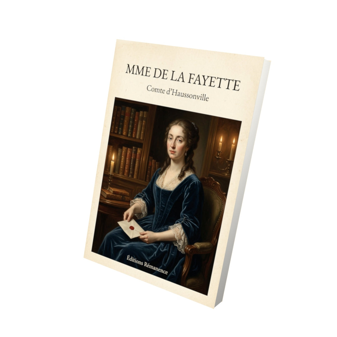 Livre Mme de La Fayette - Comte d'Haussonville - Vue 3D - Editions Remanence
