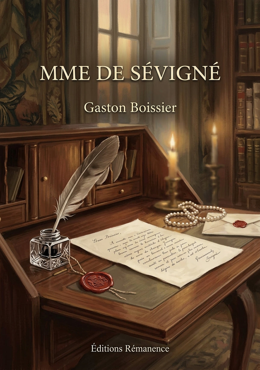 Livre Mme de Sévigné par Gaston Boissier - Couverture - Editions Remanence