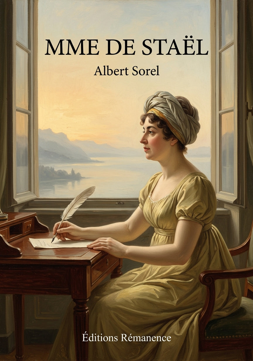 Livre Mme de Staël par Albert Sorel - Couverture - Editions Remanence