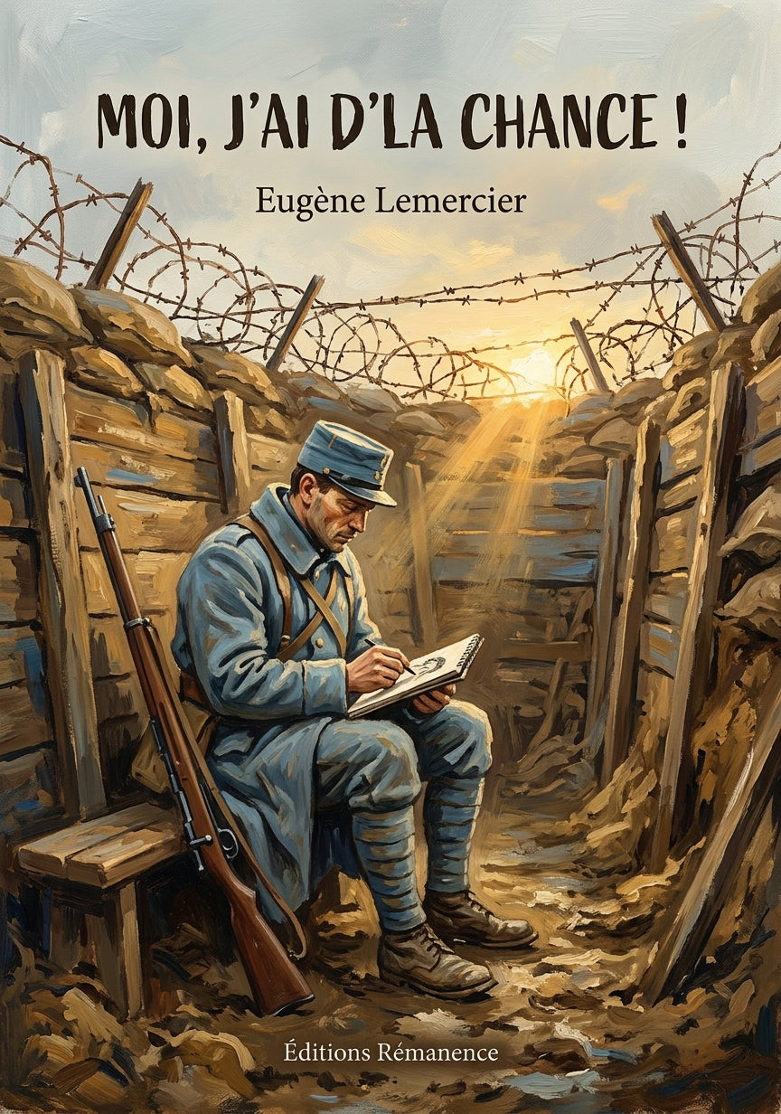 Livre Moi, j’ai d’la chance ! par Eugène Lemercier - Couverture - Editions Remanence