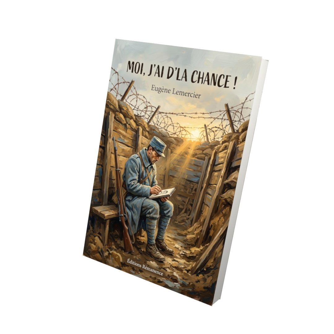 Livre Moi, j’ai d’la chance ! par Eugène Lemercier - Vue 3D - Editions Remanence