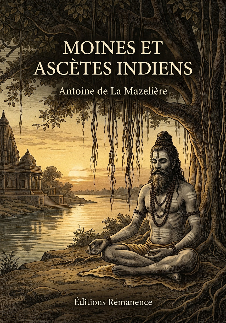 Livre Moines et ascètes indiens par Antoine de La Mazelière - Couverture - Editions Remanence