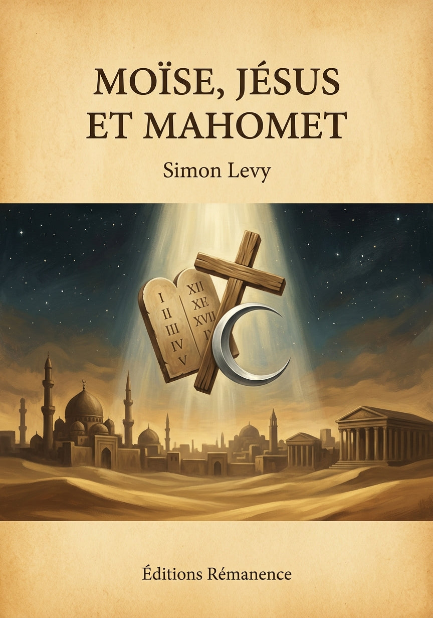 Livre Moïse, Jésus et Mahomet par Simon Levy - Couverture - Editions Remanence