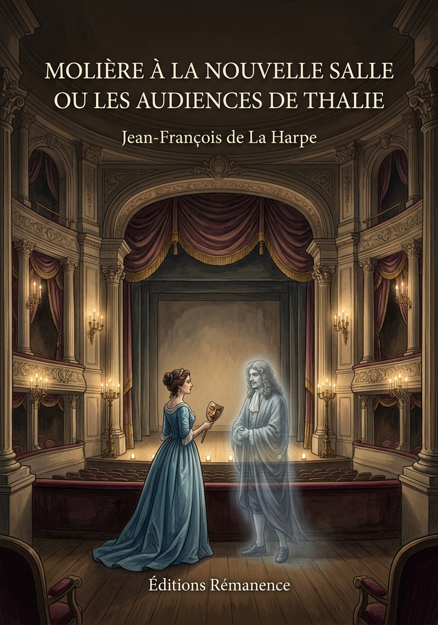 Livre Molière à la nouvelle salle ou les audiences de Thalie par Jean-François de La Harpe - Couverture - Editions Remanence