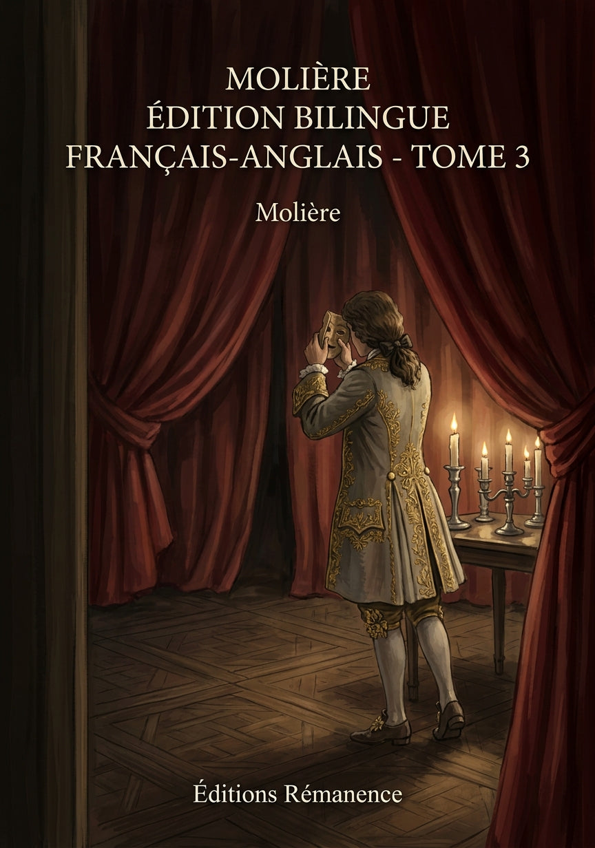 Livre Molière édition bilingue français-anglais - Tome 3 par Molière - Couverture - Editions Remanence