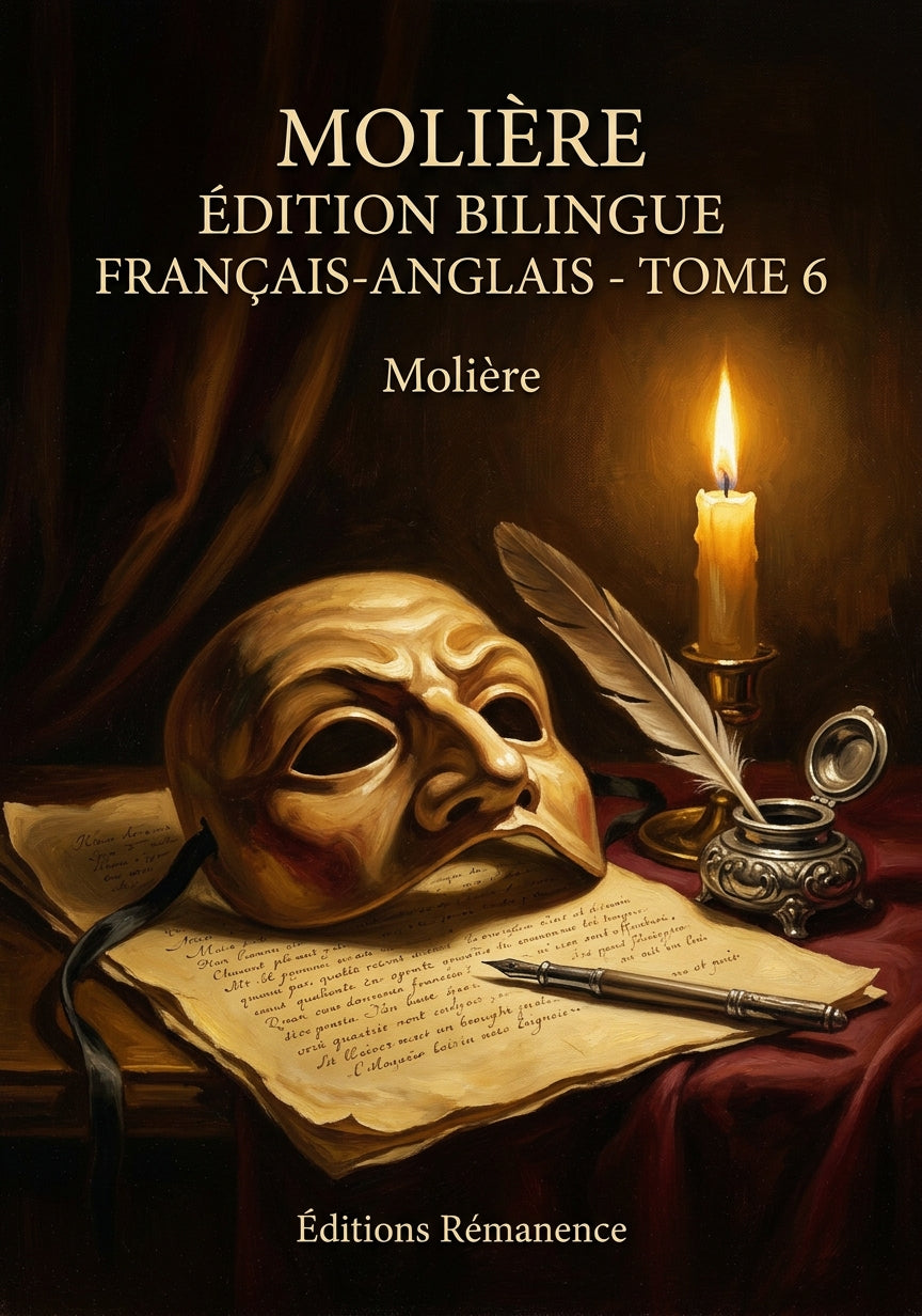 Livre Molière édition bilingue français-anglais - Tome 6 par Molière - Couverture - Editions Remanence