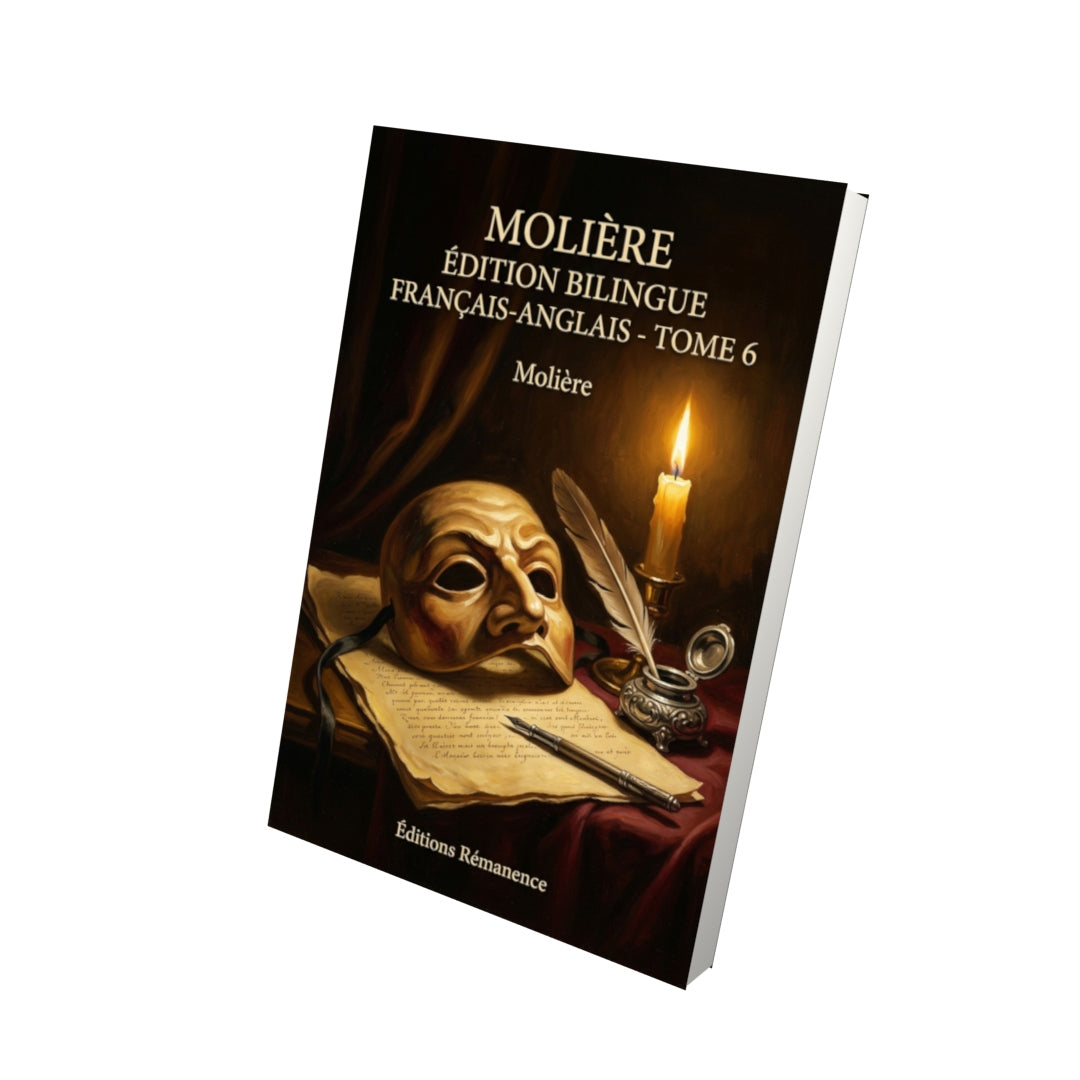 Livre Molière édition bilingue français-anglais - Tome 6 par Molière - Vue 3D - Editions Remanence