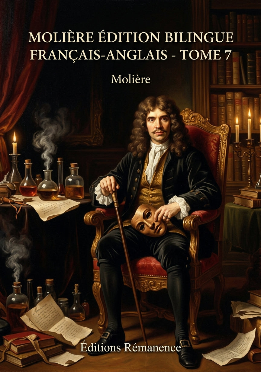 Livre Molière édition bilingue français-anglais - Tome 7 par Molière - Couverture - Editions Remanence