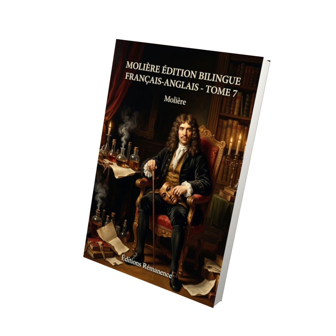 Livre Molière édition bilingue français-anglais - Tome 7 par Molière - Vue 3D - Editions Remanence