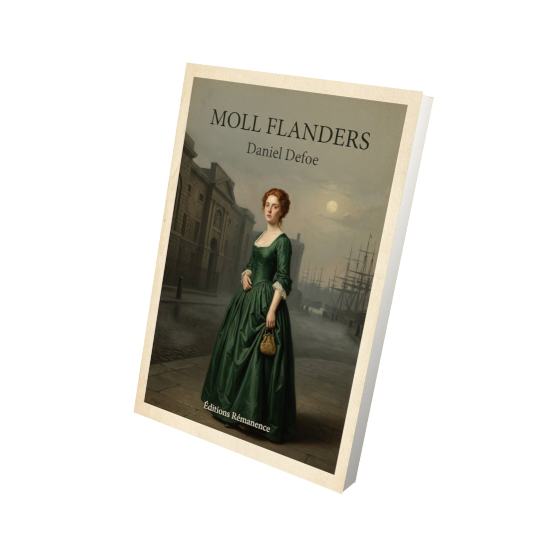 Livre Moll Flanders - Daniel Defoe - Vue 3D - Editions Remanence