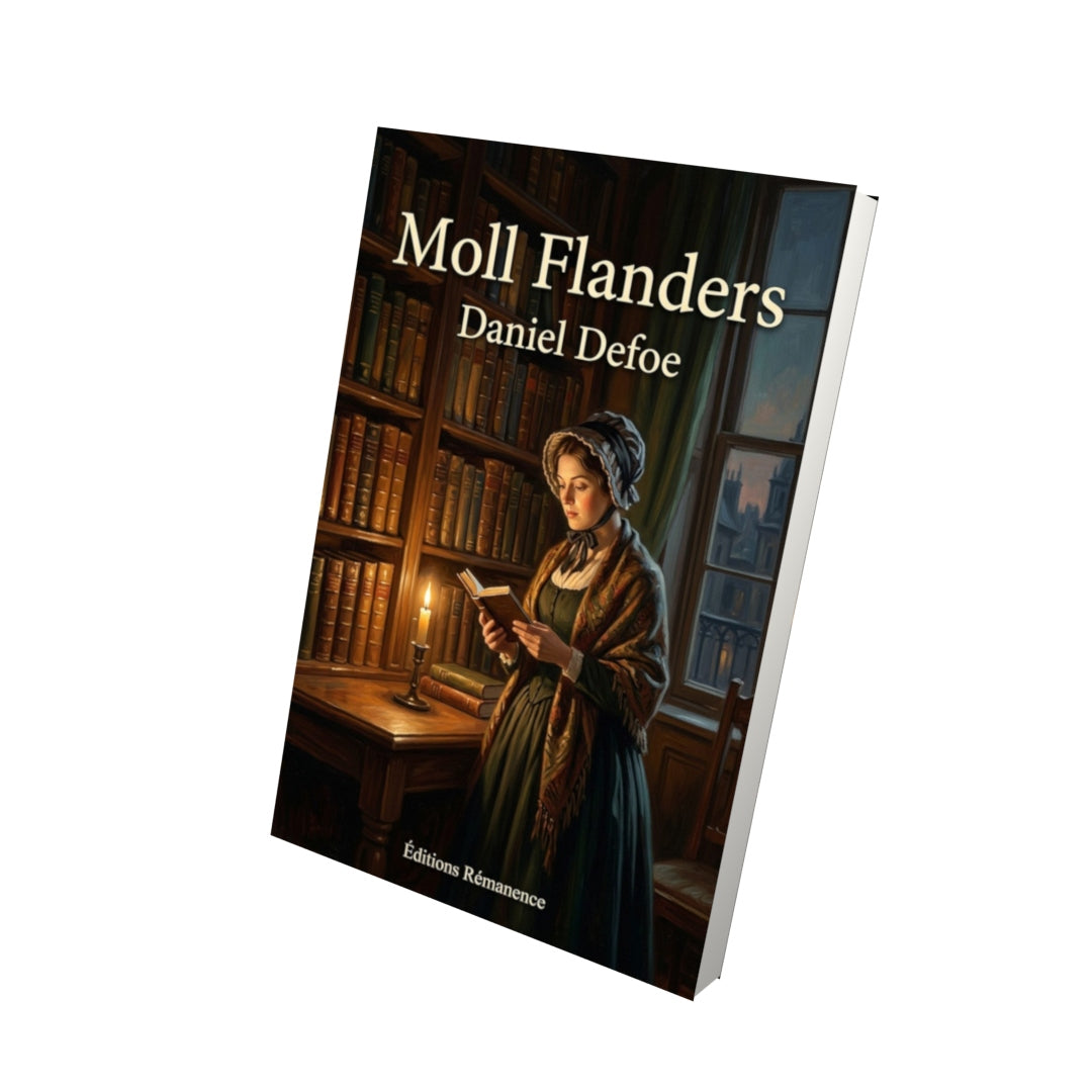Livre Moll Flanders – Daniel Defoe - Vue 3D - Editions Remanence