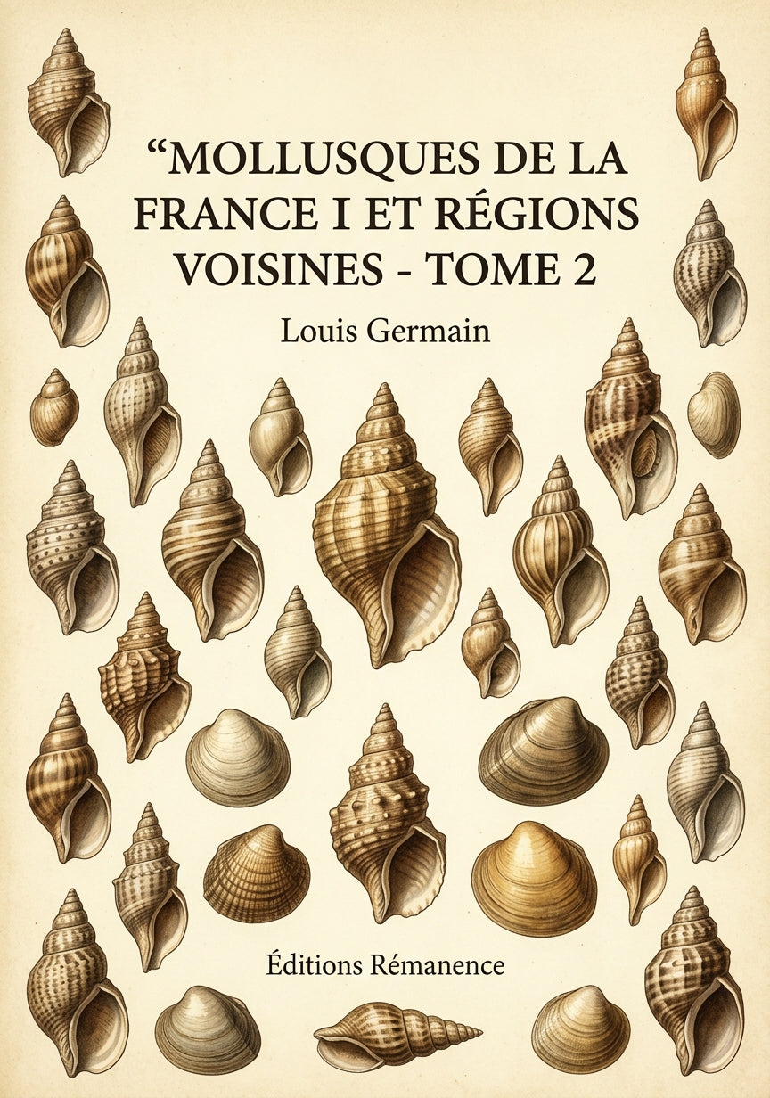 Livre Mollusques de la France et des régions voisines - Tome 2 par Louis Germain - Couverture - Editions Remanence