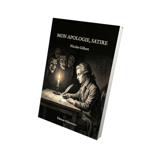 Livre Mon apologie, satire par Nicolas Gilbert - Vue 3D - Editions Remanence