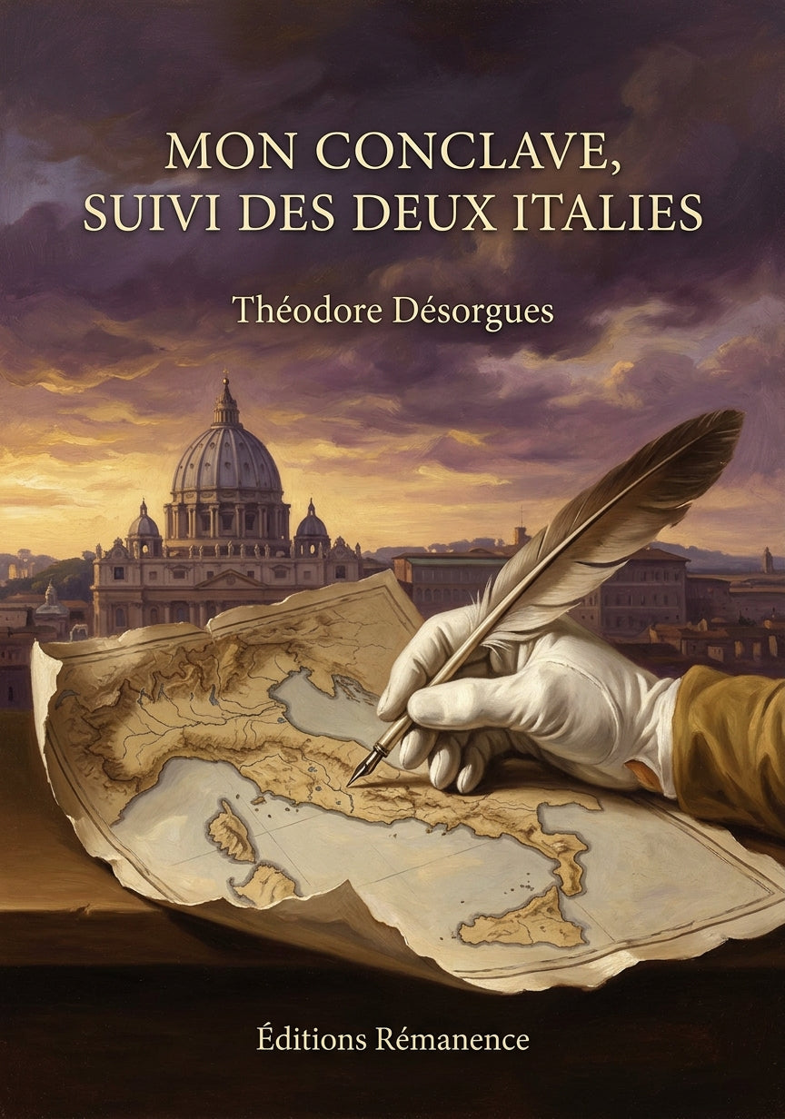 Livre Mon conclave, suivi des Deux Italies par Théodore Désorgues - Couverture - Editions Remanence
