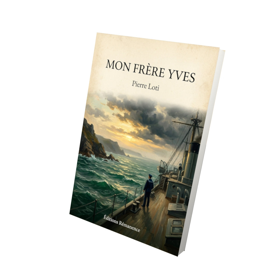 Livre Mon frère Yves - Pierre Loti - Vue 3D - Editions Remanence