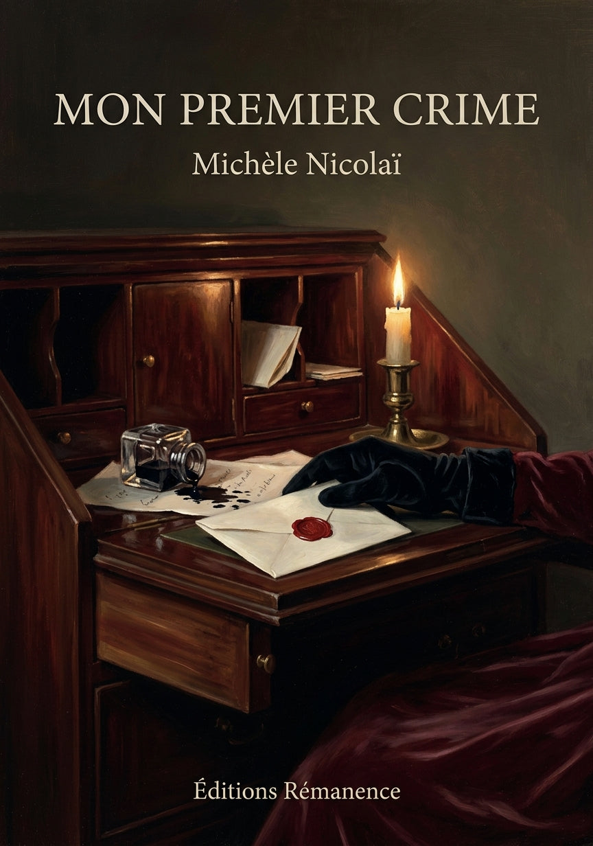 Livre Mon premier crime par Michèle Nicolaï - Couverture - Editions Remanence