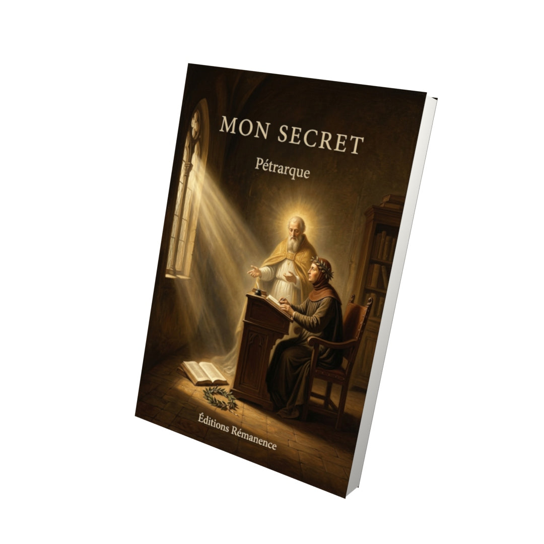 Livre Mon secret par Pétrarque - Vue 3D - Editions Remanence