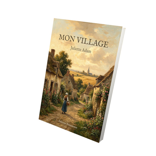 Livre Mon village par Juliette Adam - Vue 3D - Editions Remanence