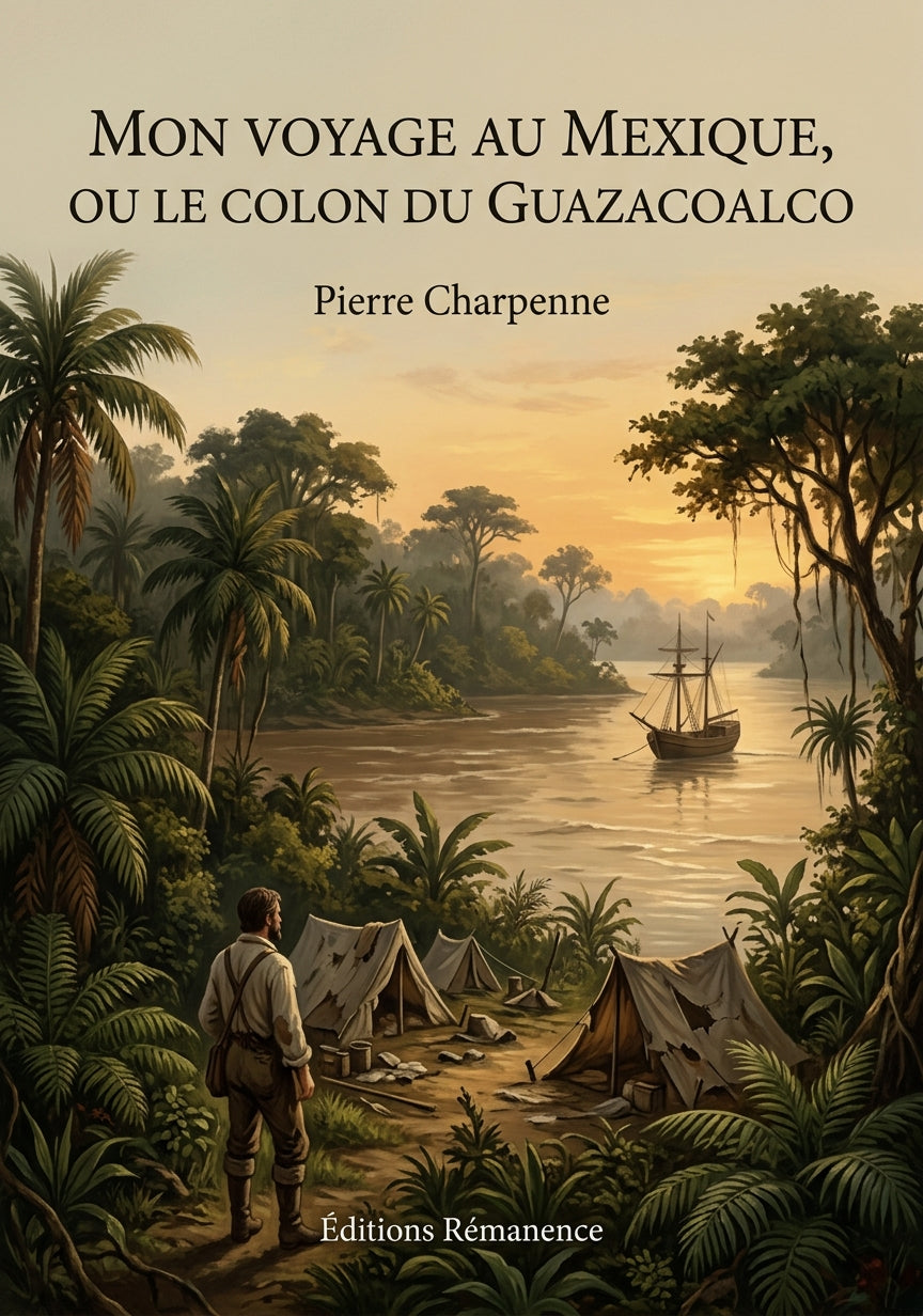 Livre Mon voyage au Mexique, ou le colon du Guazacoalco par Pierre Charpenne - Couverture - Editions Remanence