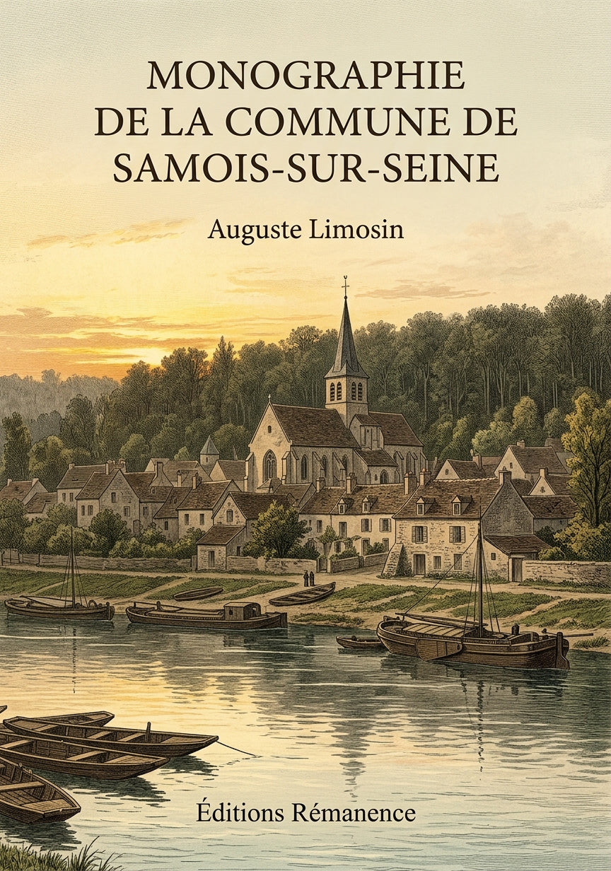 Livre Monographie de la commune de Samois-sur-Seine par Auguste Limosin - Couverture - Editions Remanence