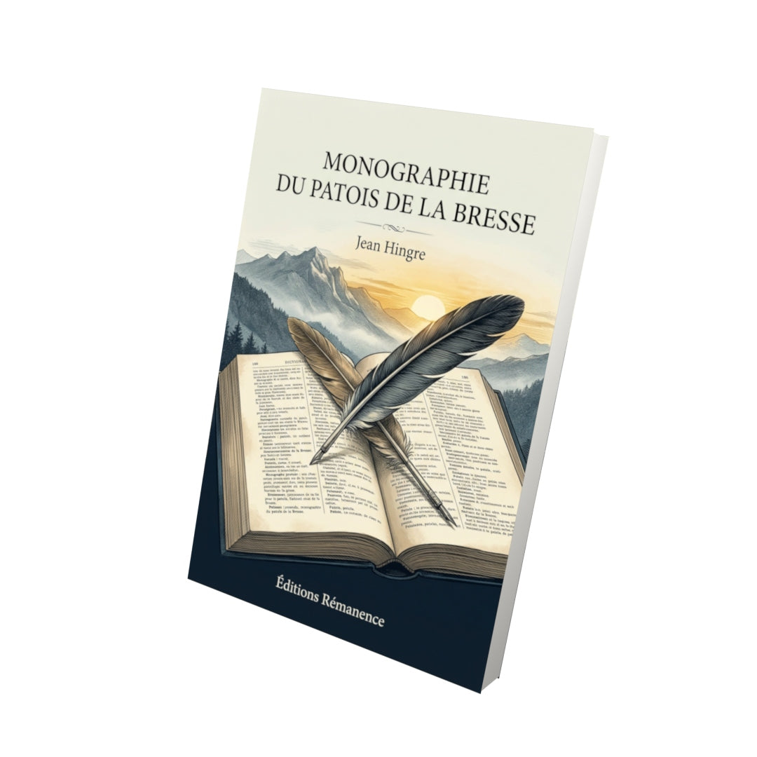 Livre Monographie du patois de La Bresse par Jean Hingre - Vue 3D - Editions Remanence