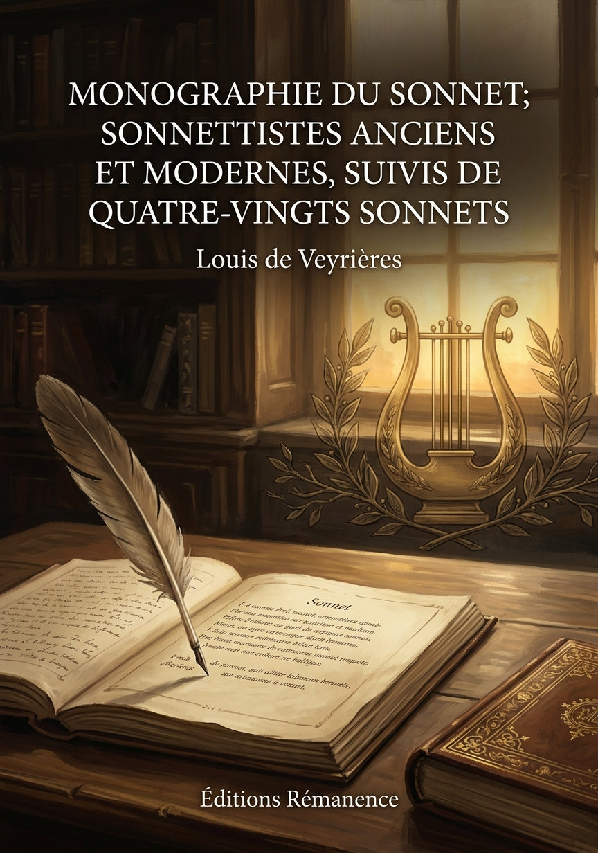 Livre Monographie du sonnet; sonnettistes anciens et modernes, suivis de Quatre-vingts sonnets par Louis de Veyrières - Couverture - Editions Remanence