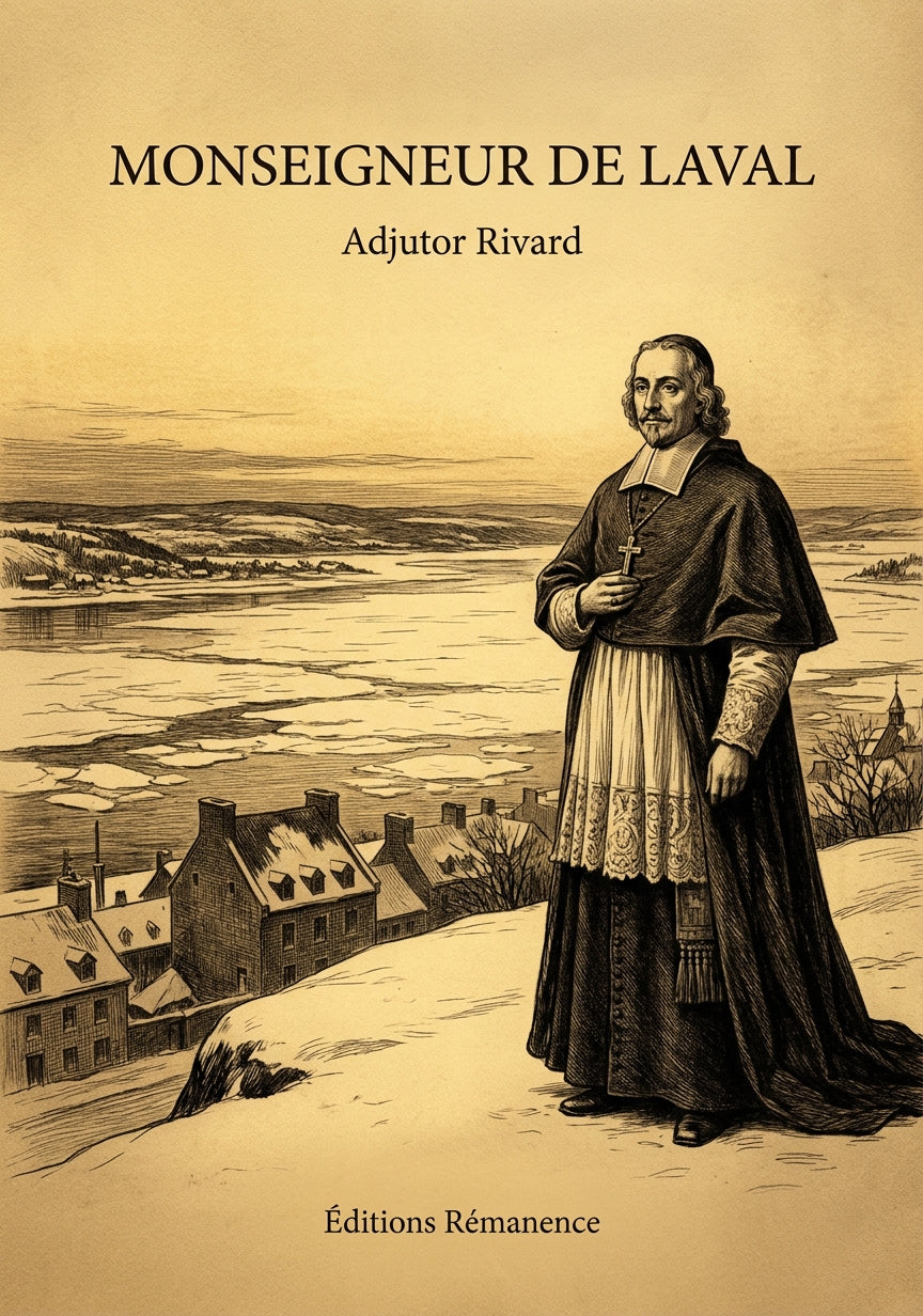 Livre Monseigneur de Laval par Adjutor Rivard - Couverture - Editions Remanence