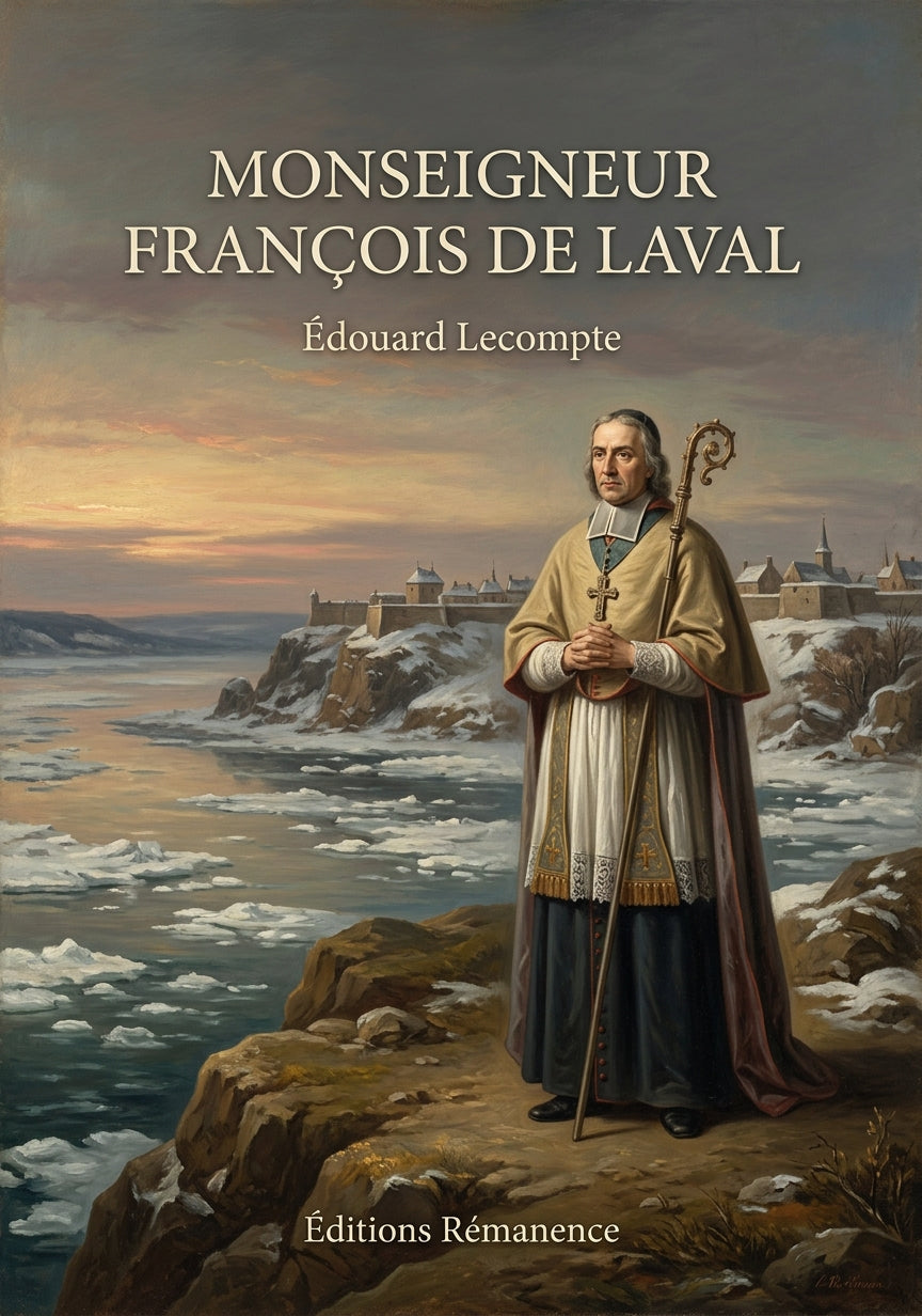 Livre Monseigneur François de Laval par Édouard Lecompte - Couverture - Editions Remanence