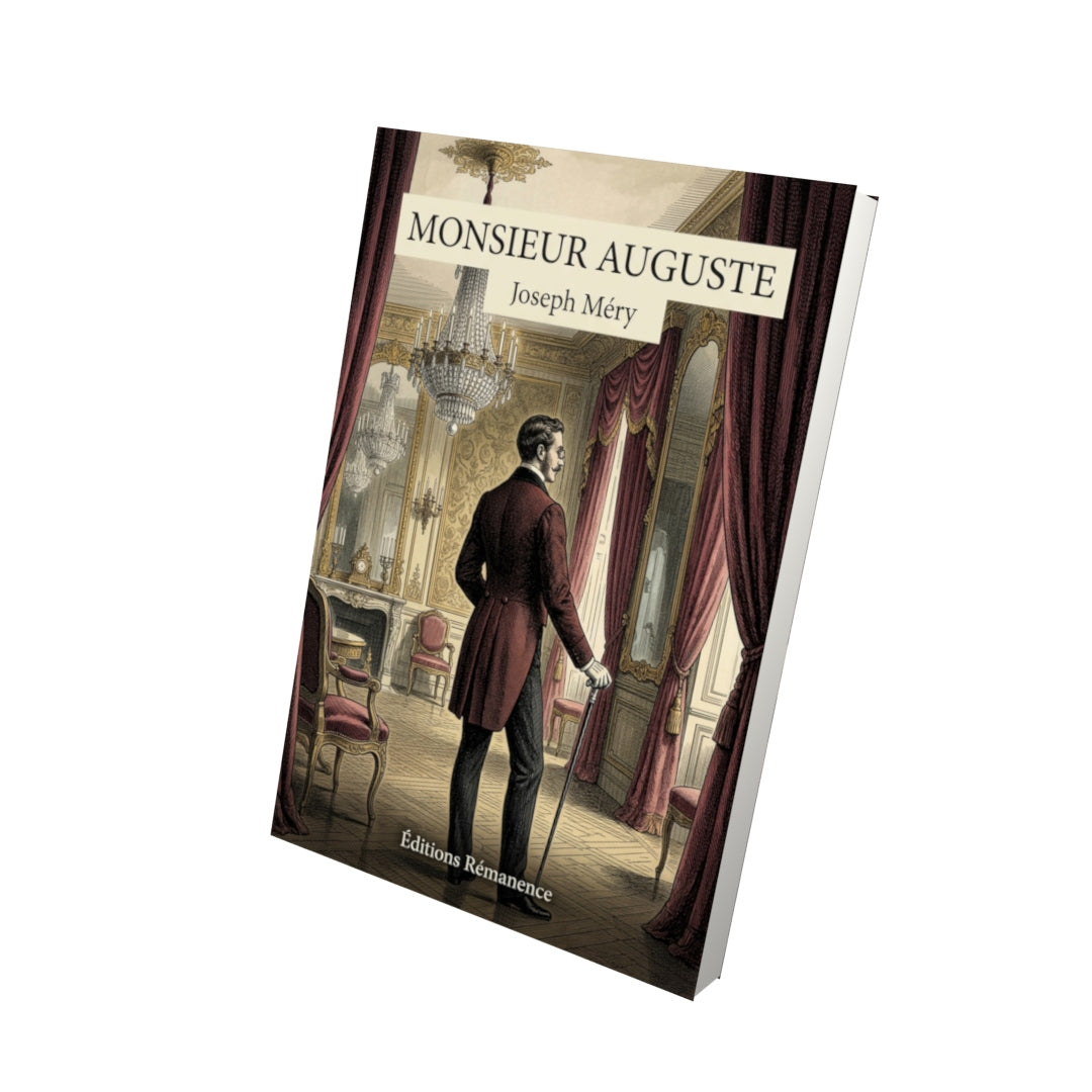 Livre Monsieur Auguste par Joseph Méry - Vue 3D - Editions Remanence